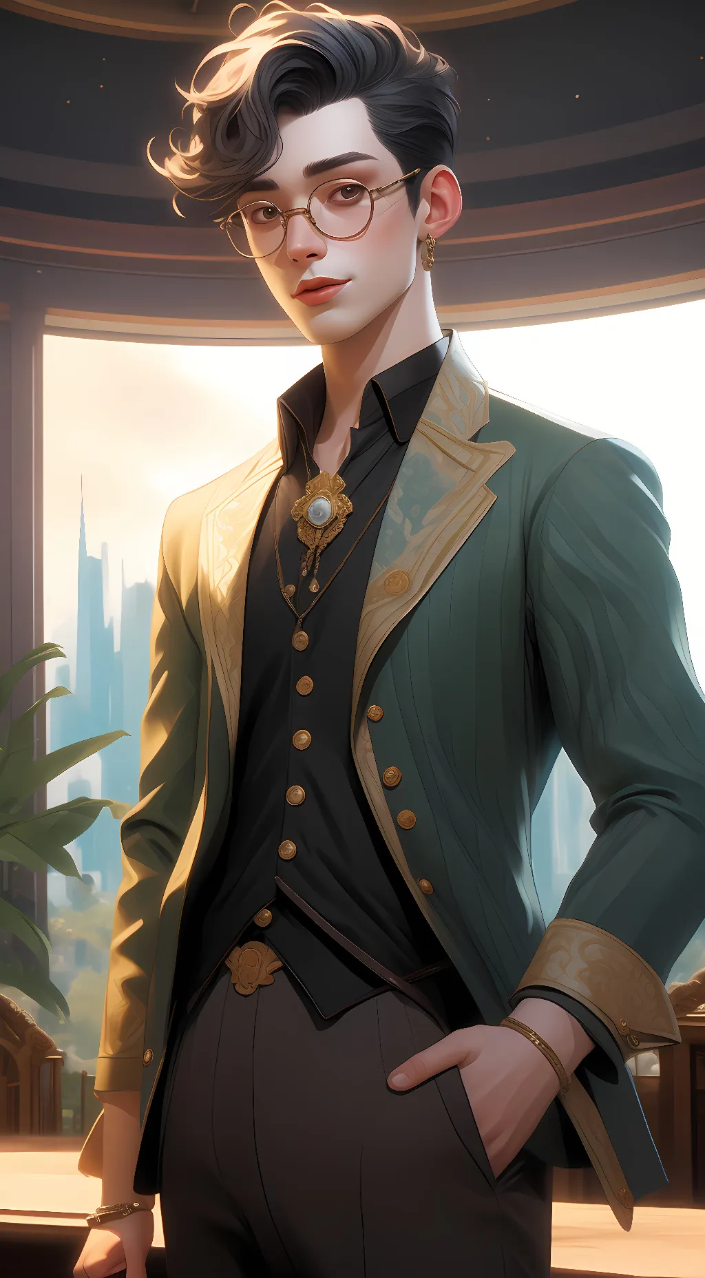 ai character: Justin background