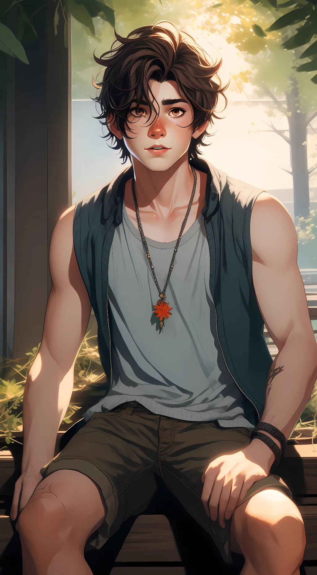 ai character: Damian uley background