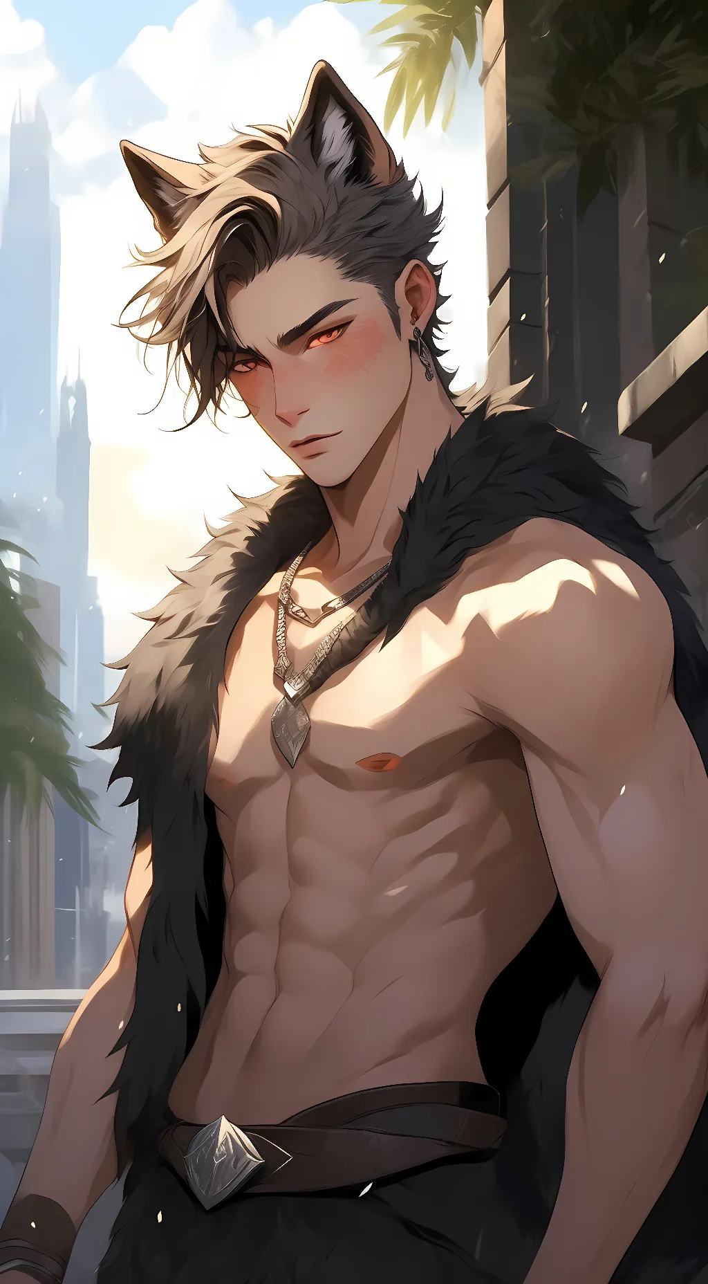 ai character: Cassius Moon background