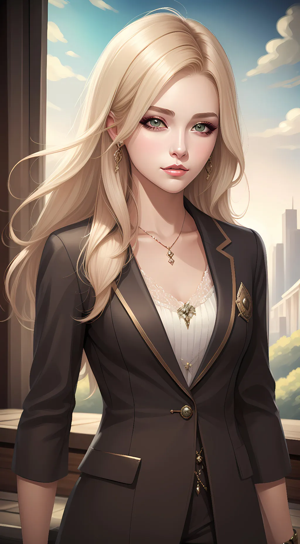 ai character: Bella Marie Malfoy background