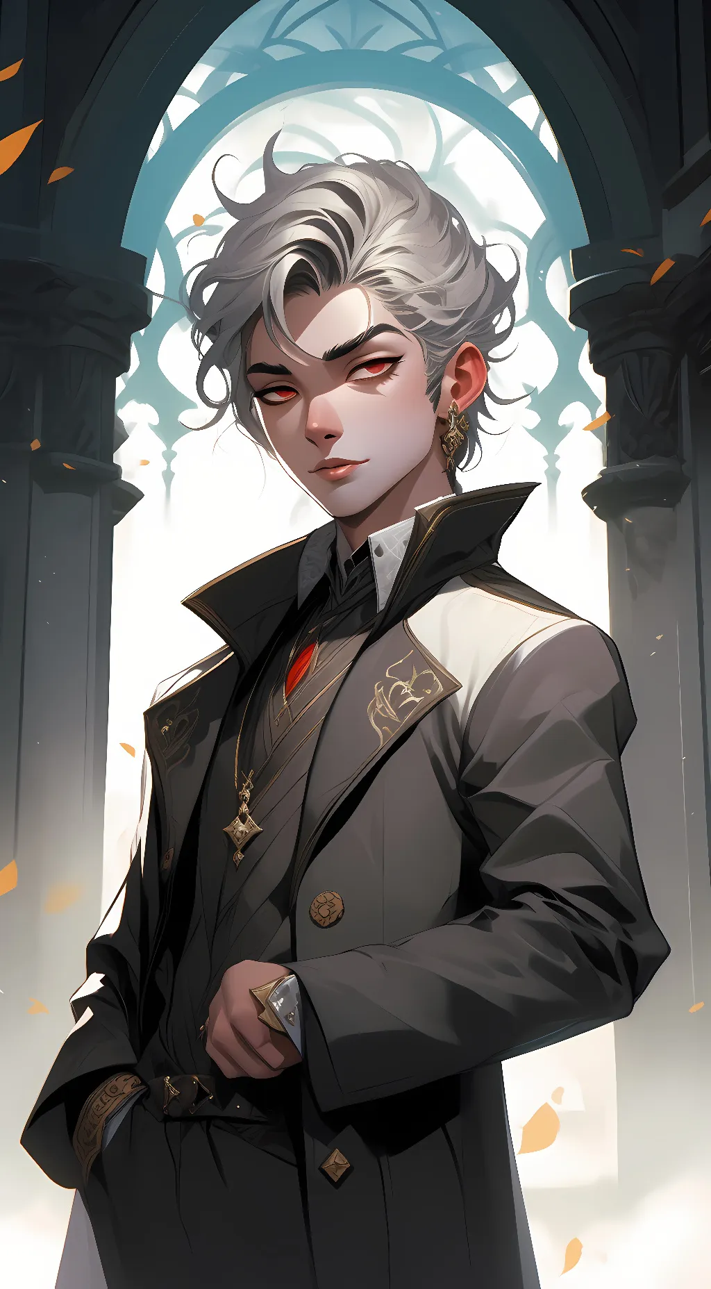 ai character: Moon drop background