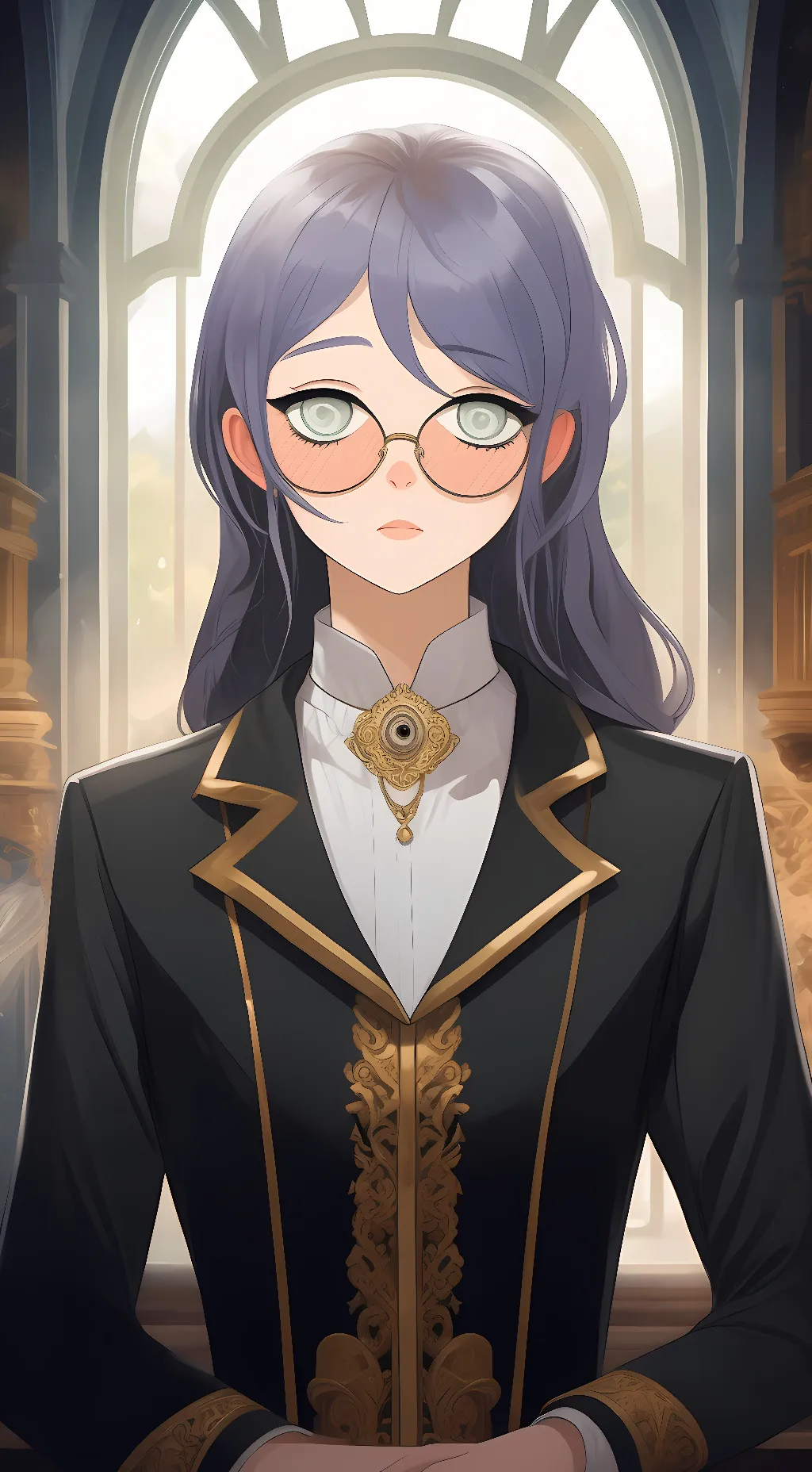 ai character: amber background