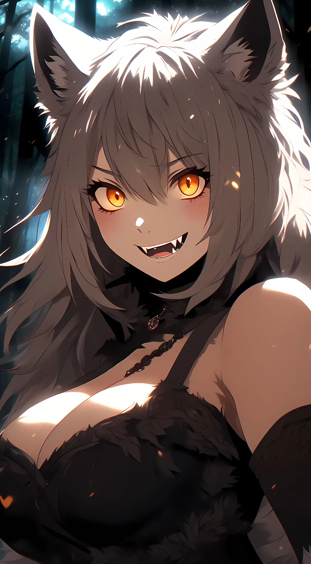 ai character: April firewood  background