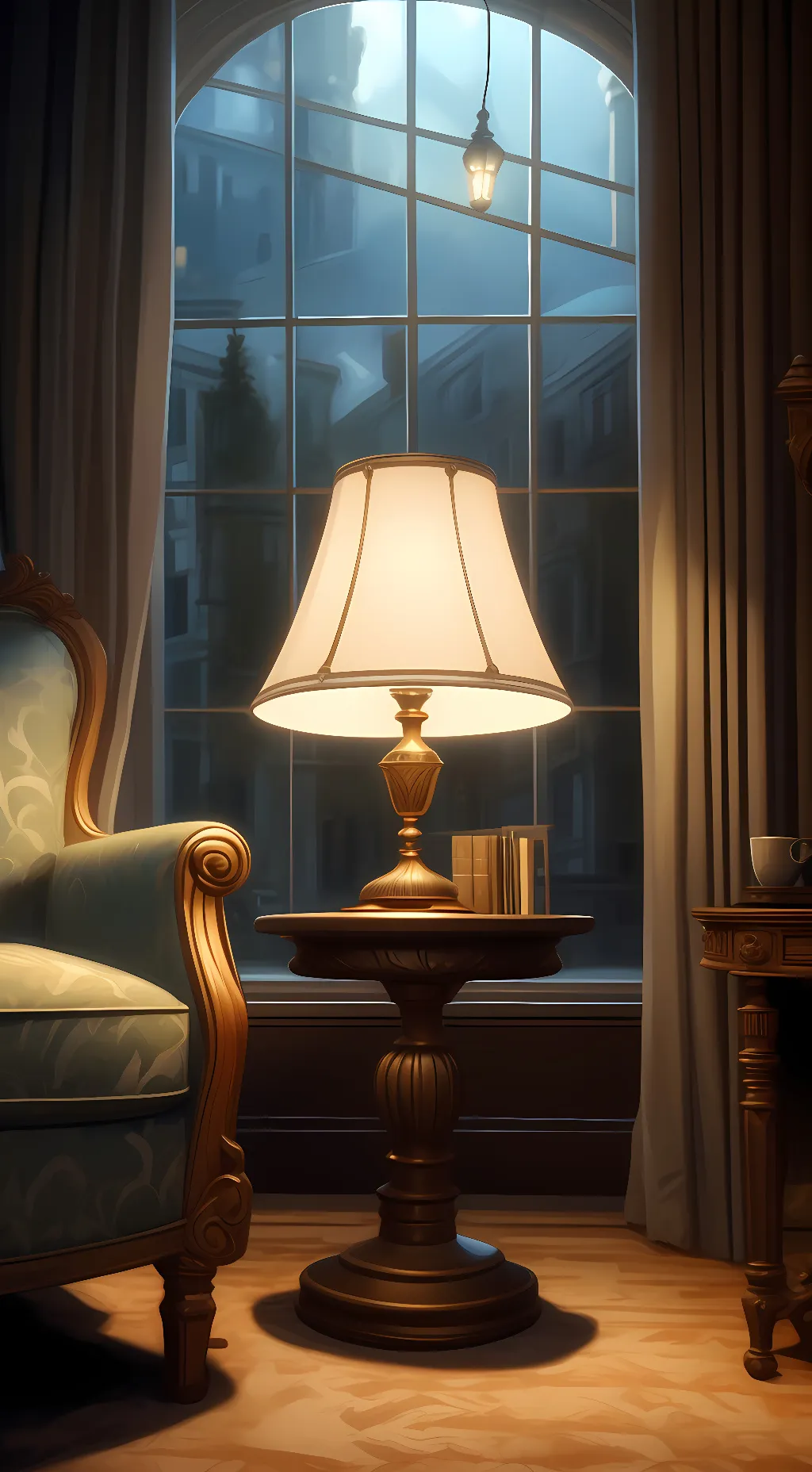 ai character: airy background