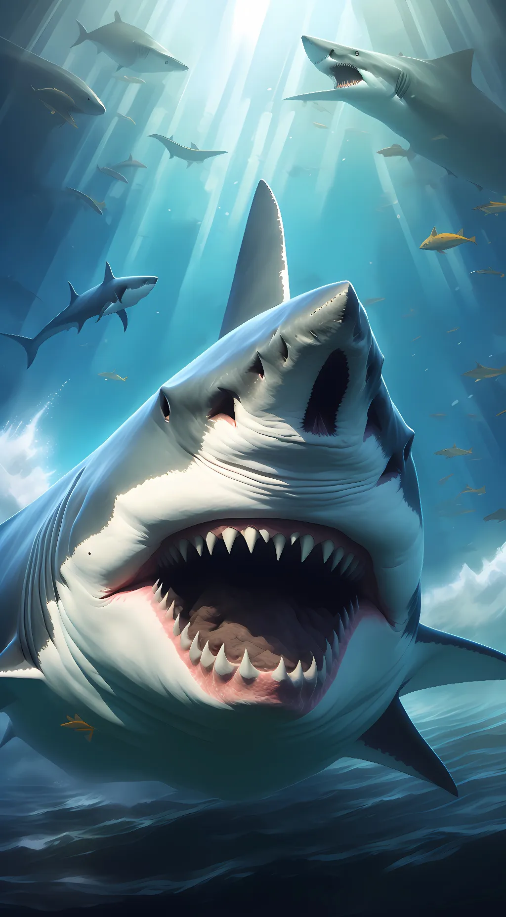 ai character: Shark background