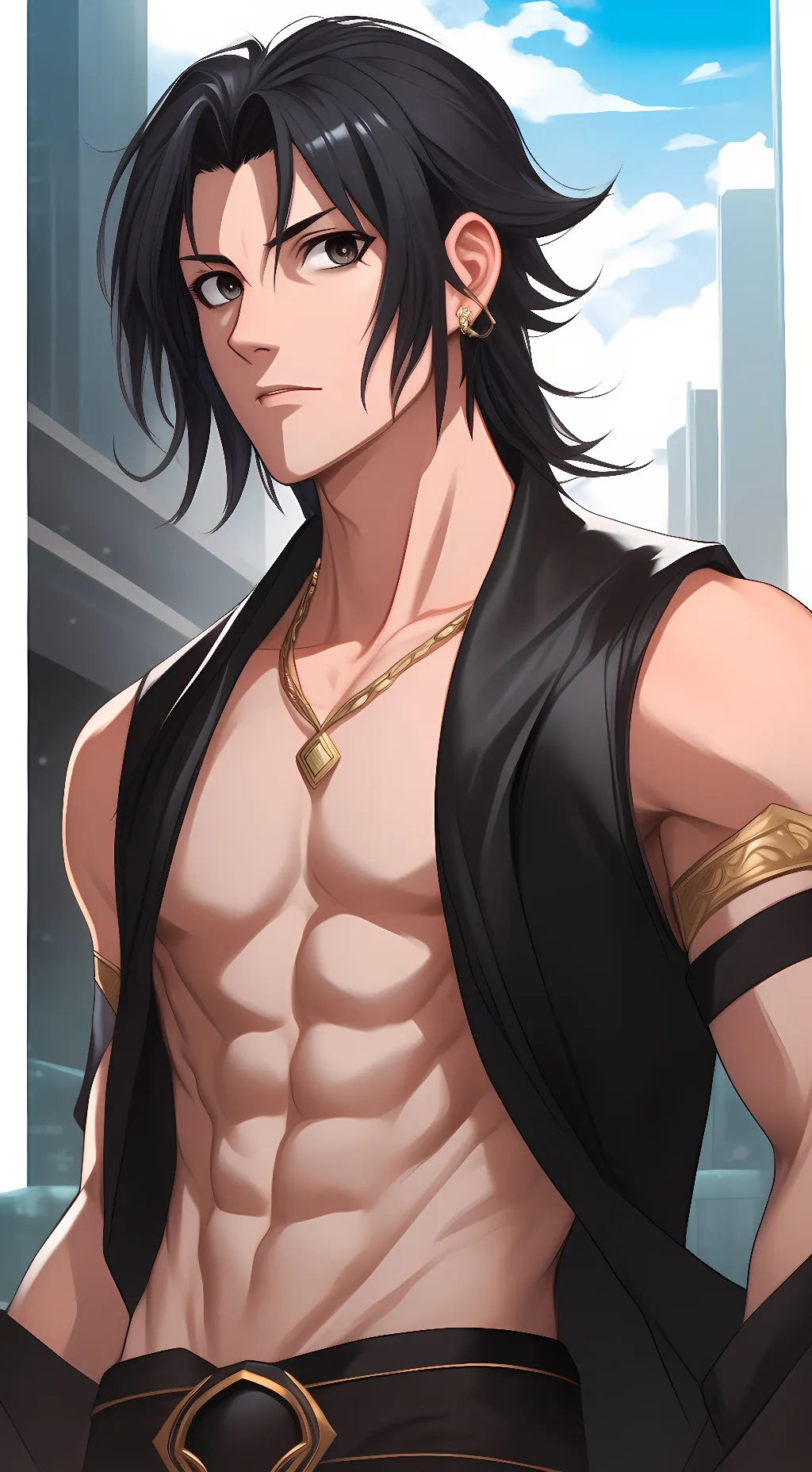 ai character: Sasuke Uchiha  background