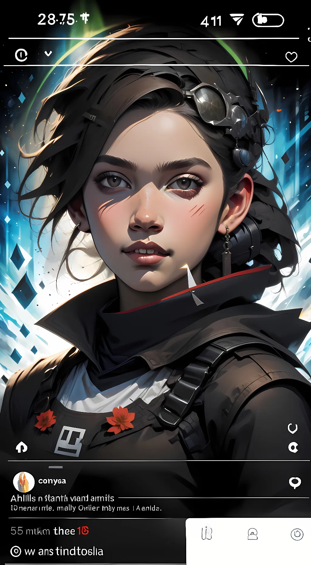 ai character: Desu background