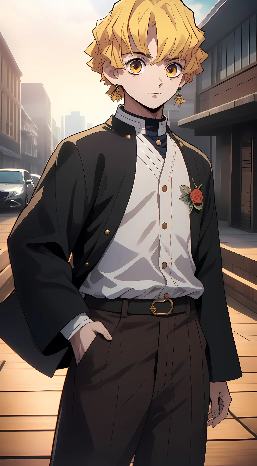 ai character: Zenitsu background