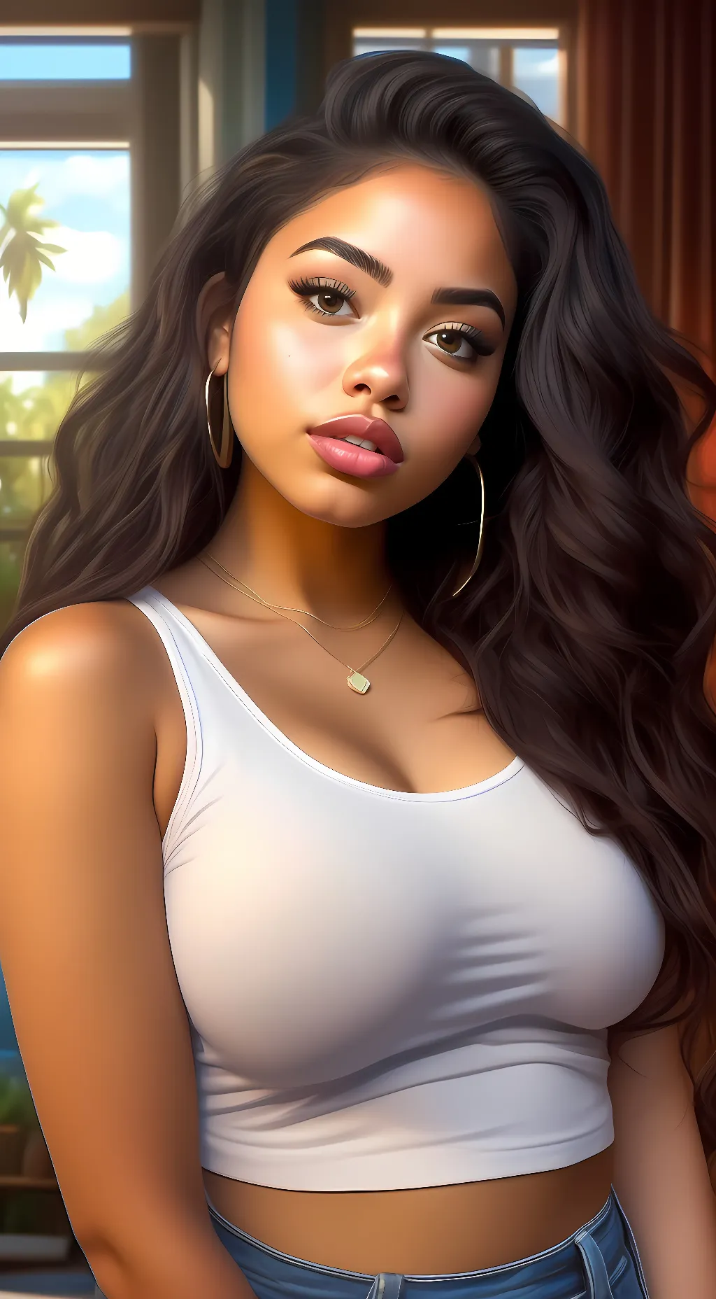 ai character: Greta  background