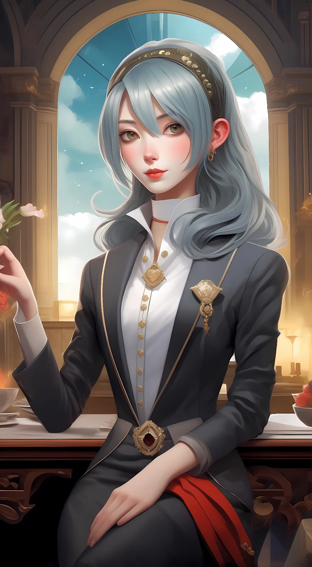 ai character: mikura background