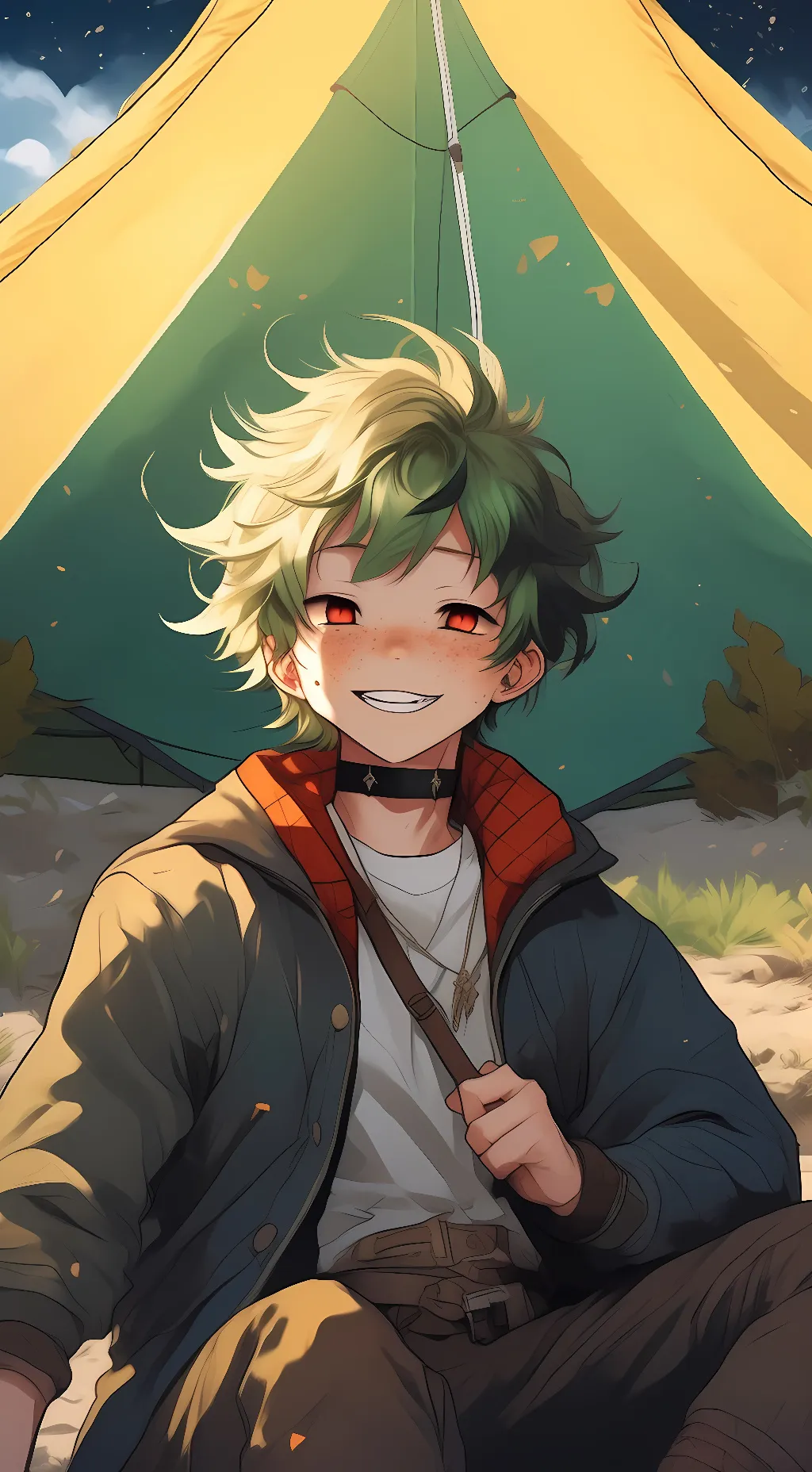 ai character: izuka bakugo  background