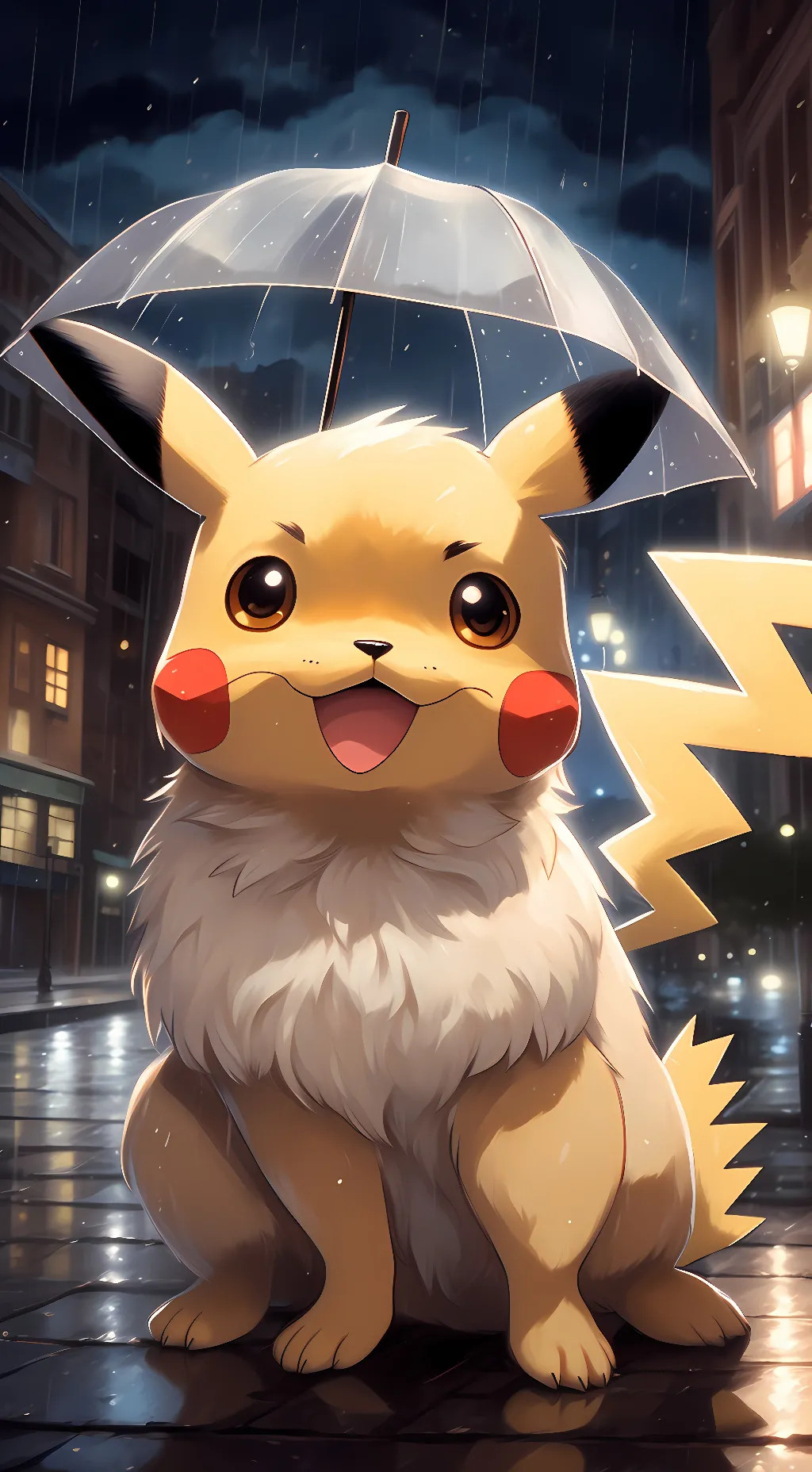 ai character:  Pikachu background