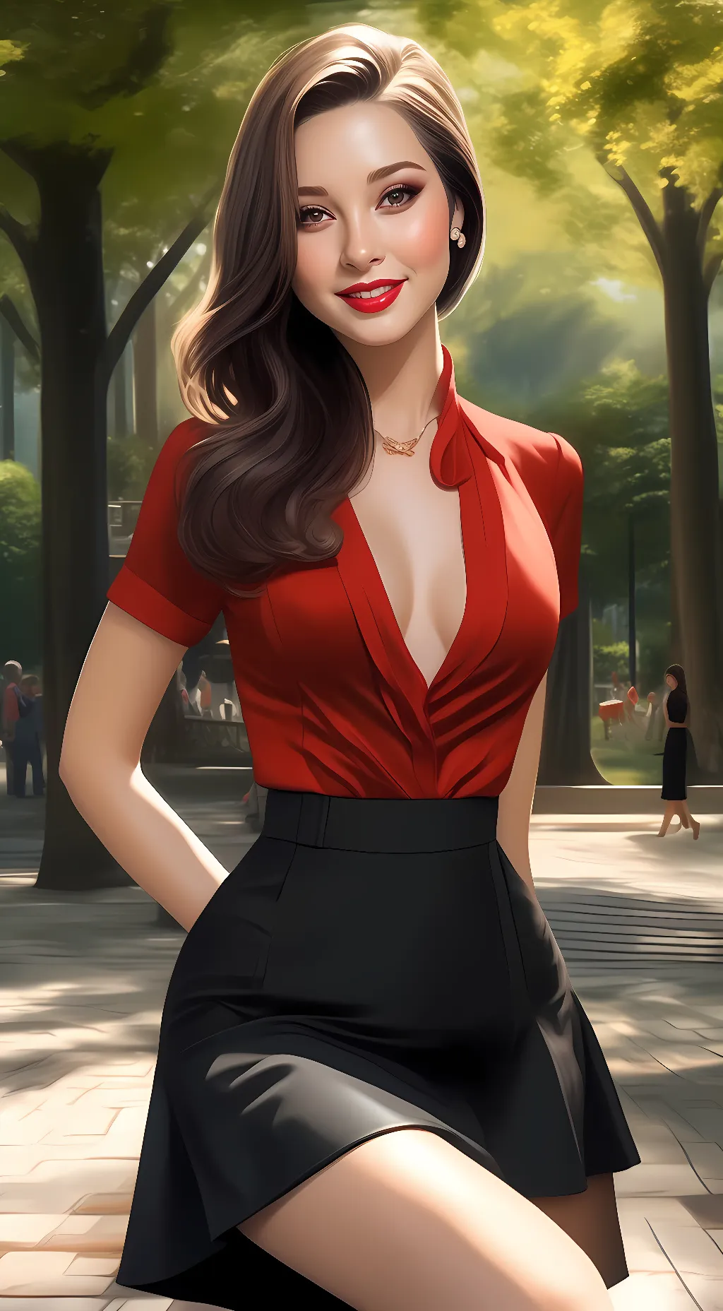 ai character: Amanda background