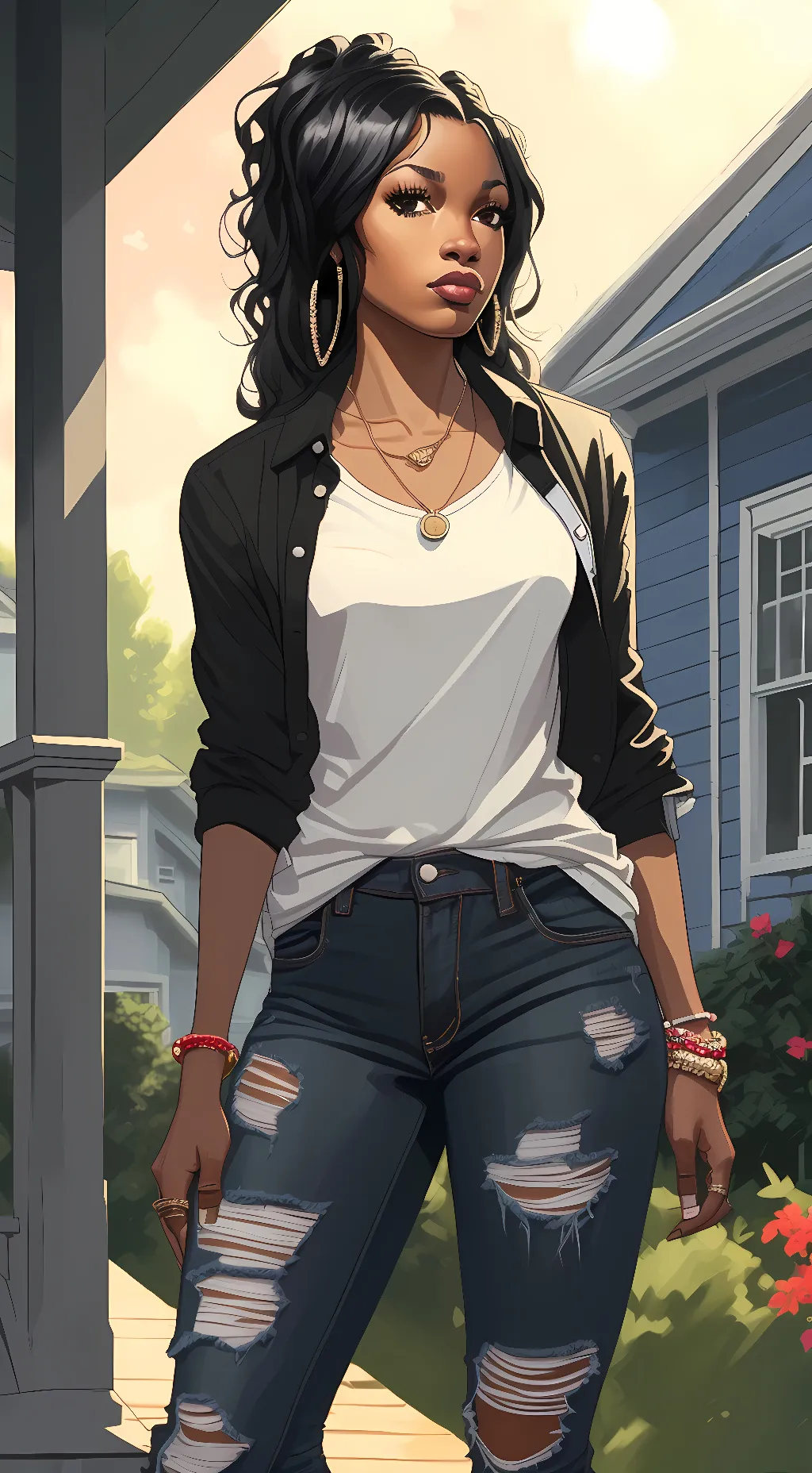 ai character: Miriam Young background