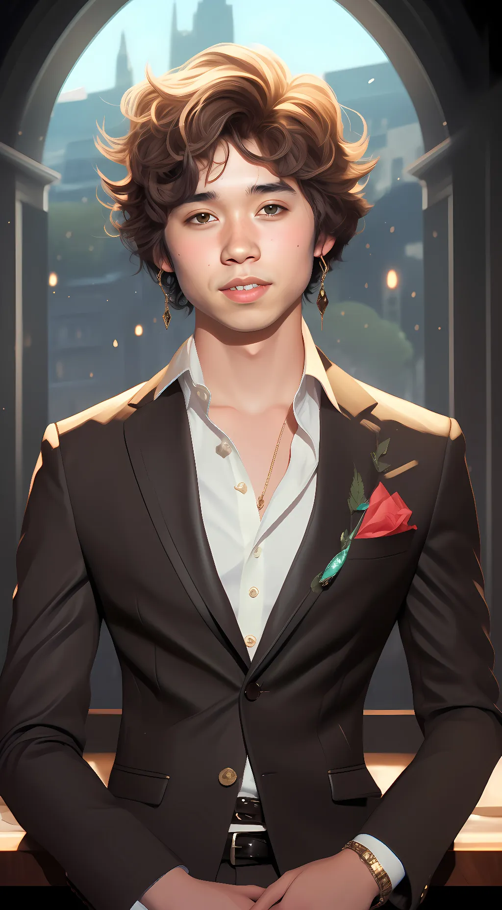 ai character: Asher  background