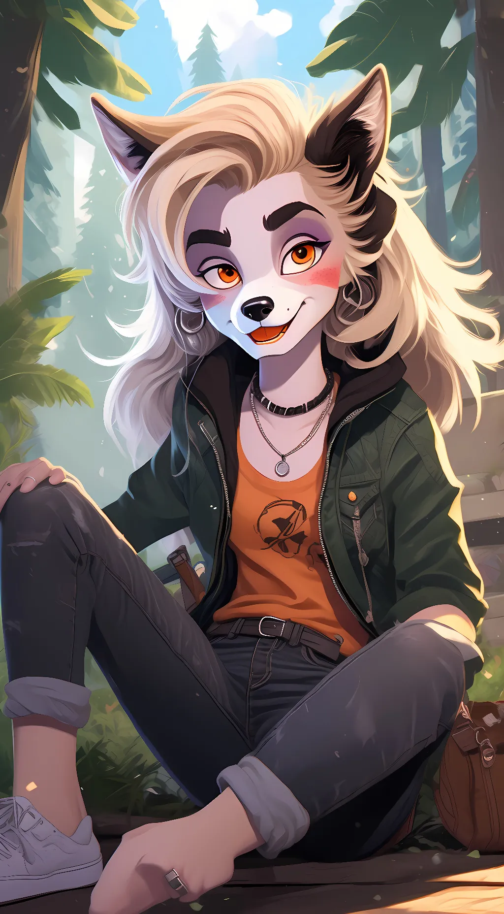 ai character: 💙Roxanne Wolf💙 background