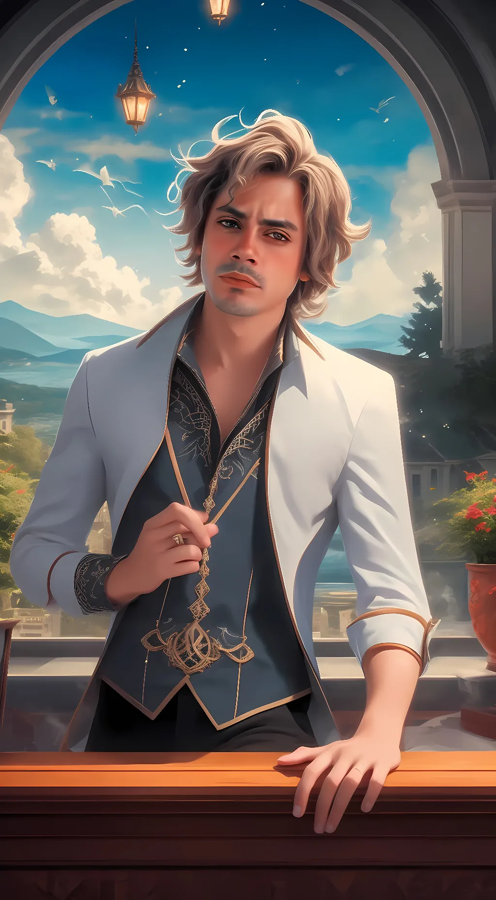 ai character: Billy Hargrove background