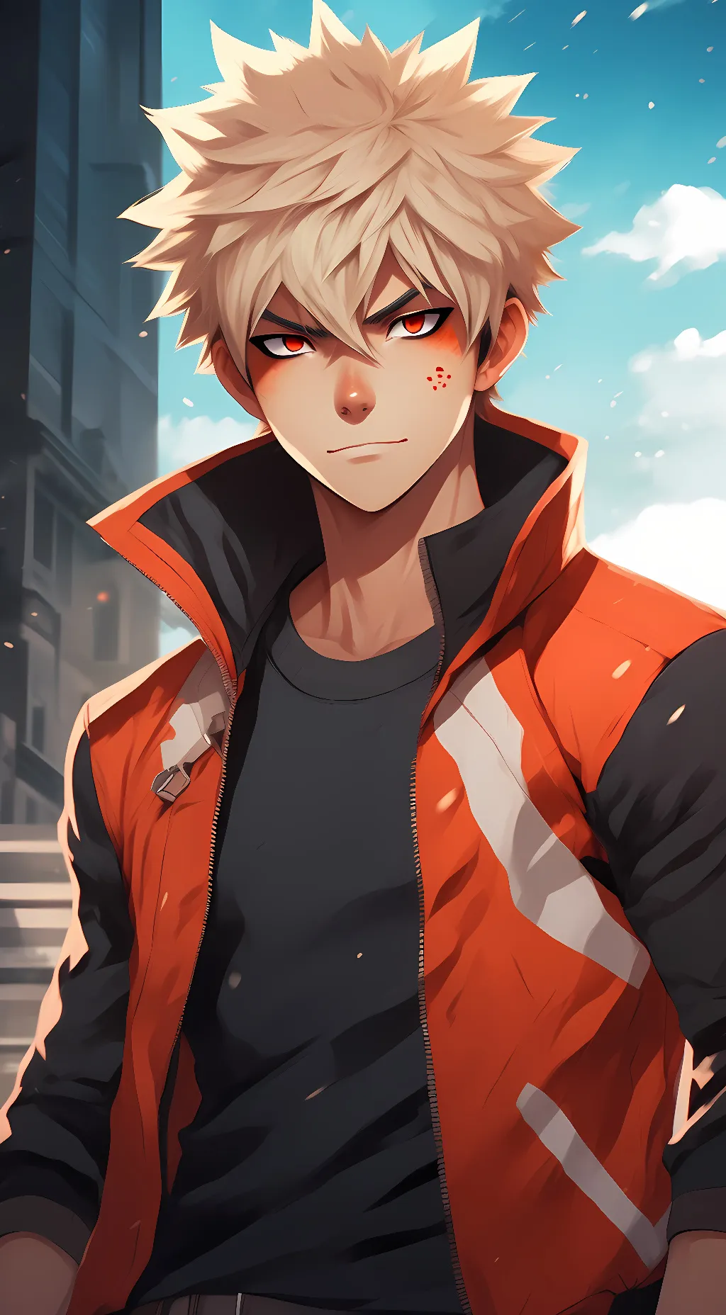 ai character: Bakugo/Baku background