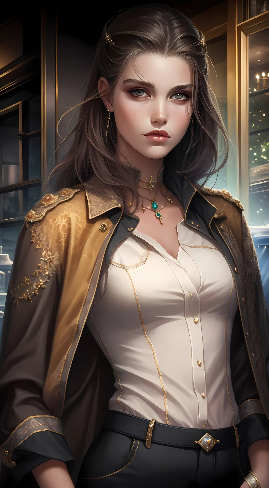 ai character: luna background