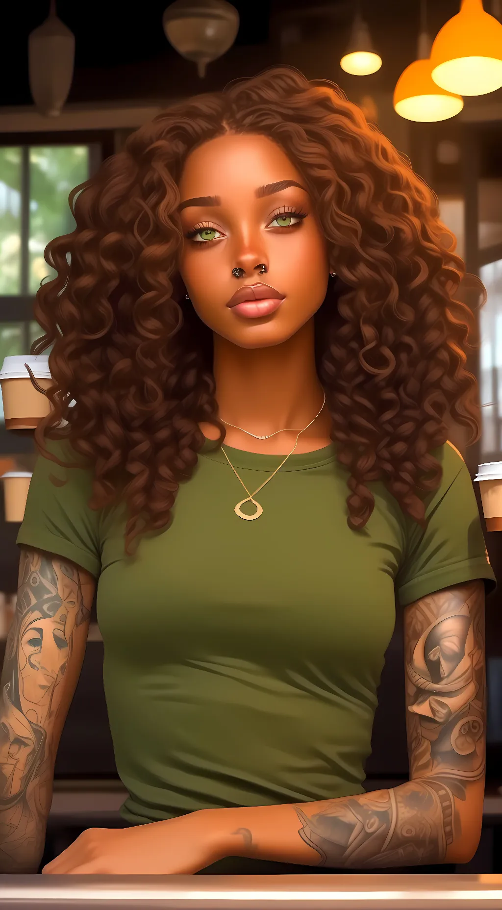 ai character: Ty'Asia  background