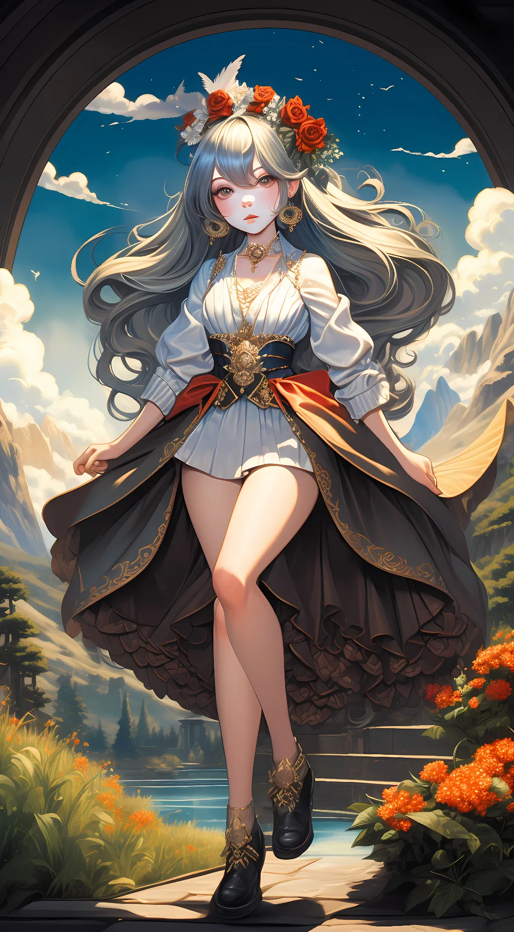 ai character: Luna background