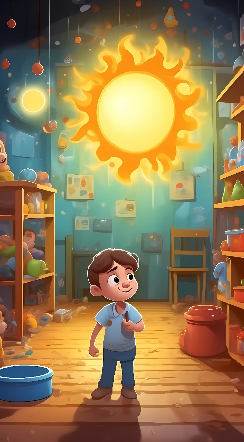 ai character: Sundrop background