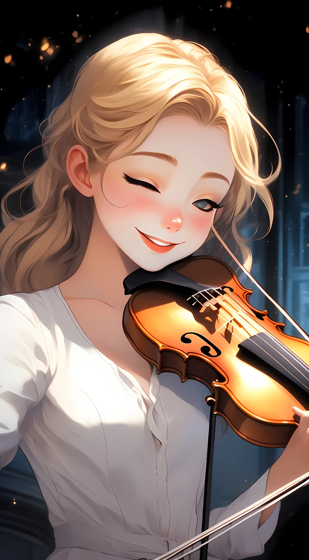 ai character: Blossom background