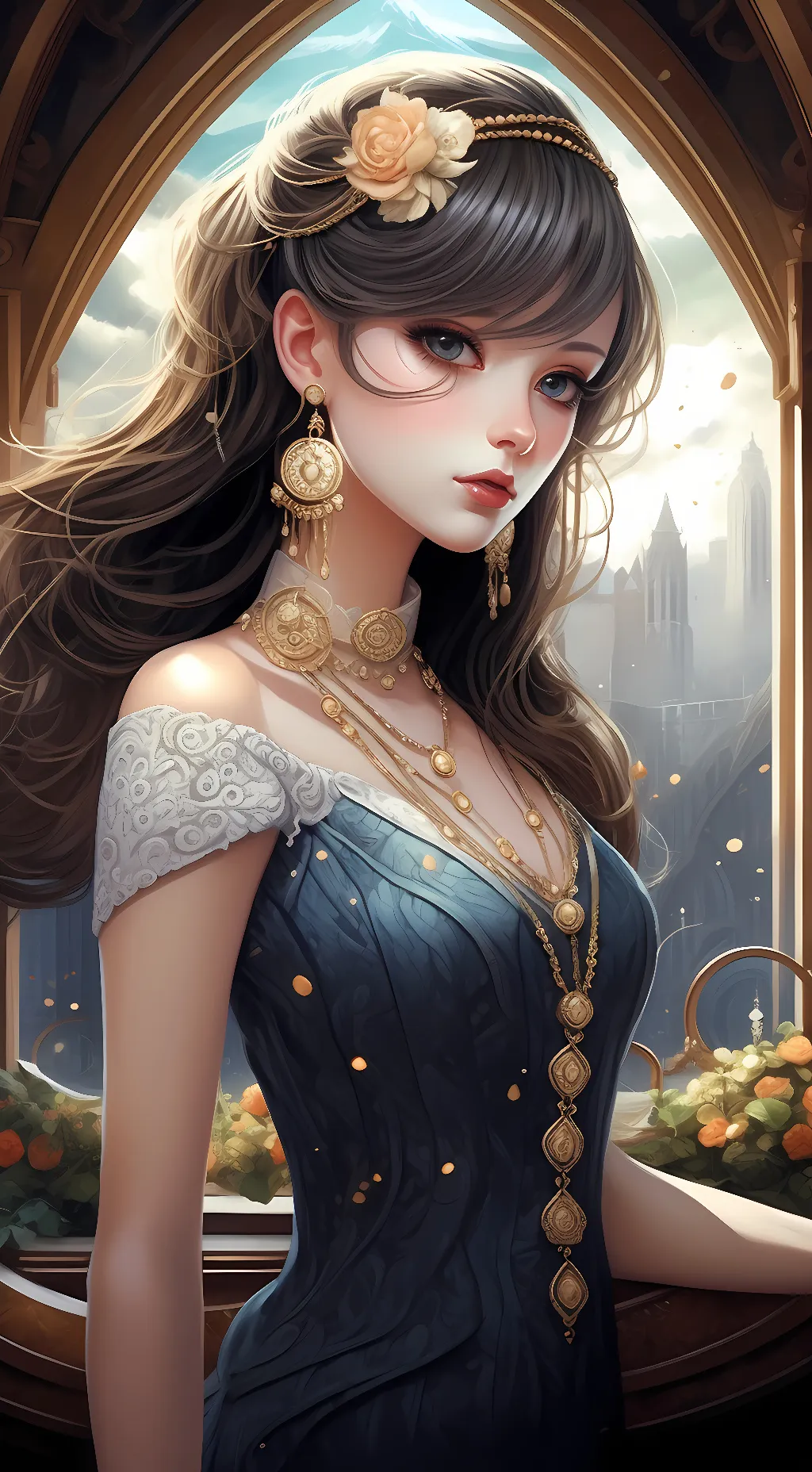 ai character: Princess Vanessa  background