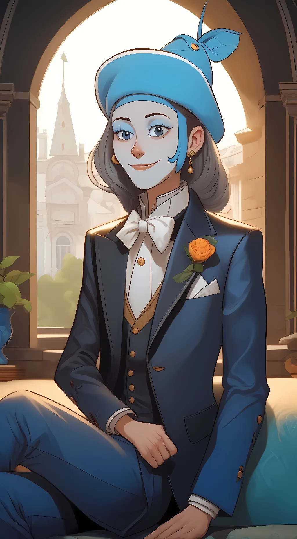 ai character: Mr meeseeks  background