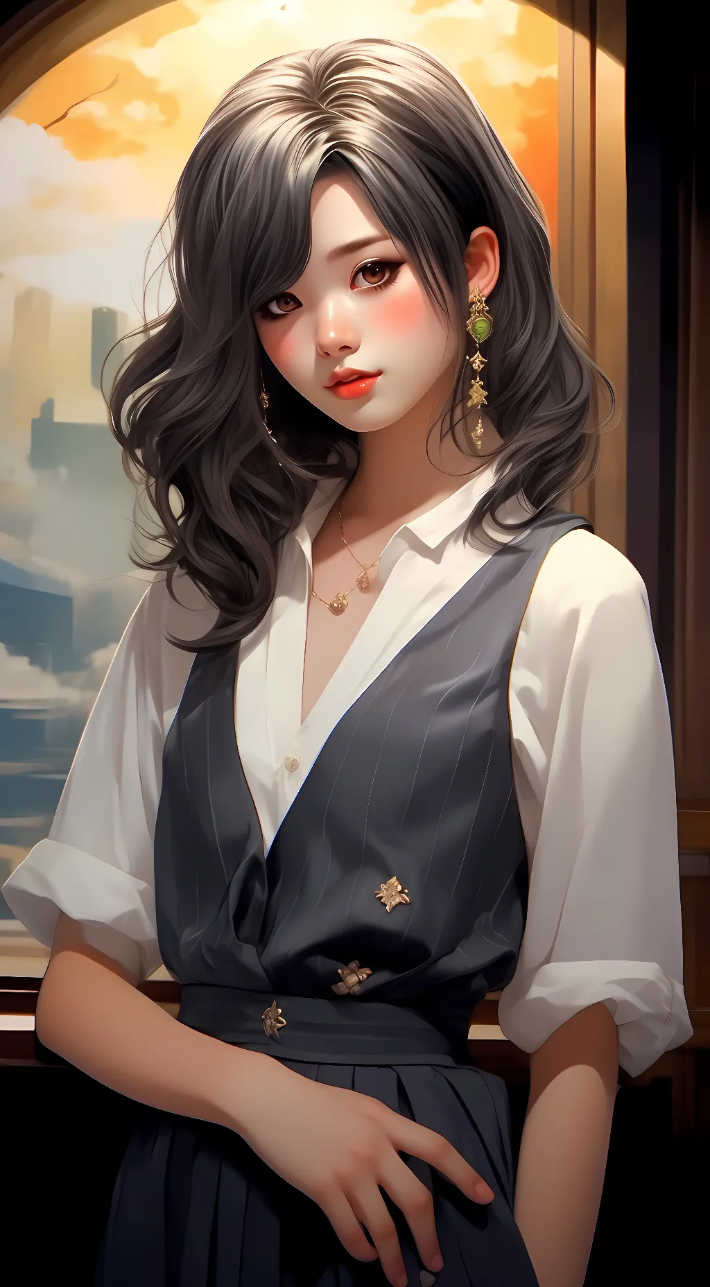 ai character: Lena Kim background