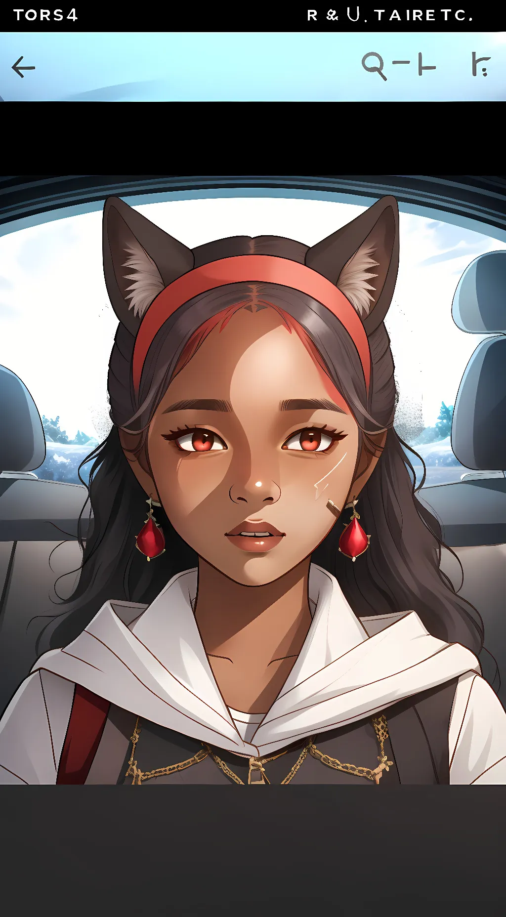 ai character: bad girl background