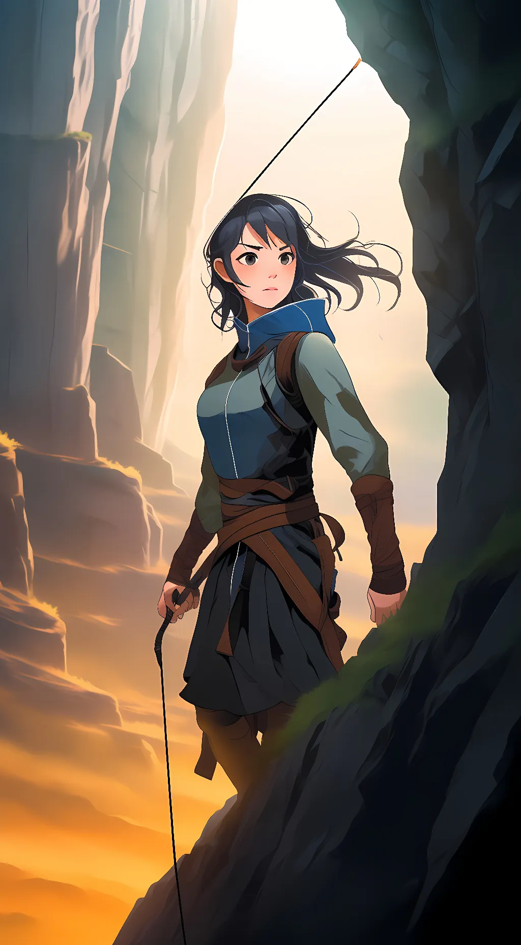 ai character: Lysandra Swiftshot background