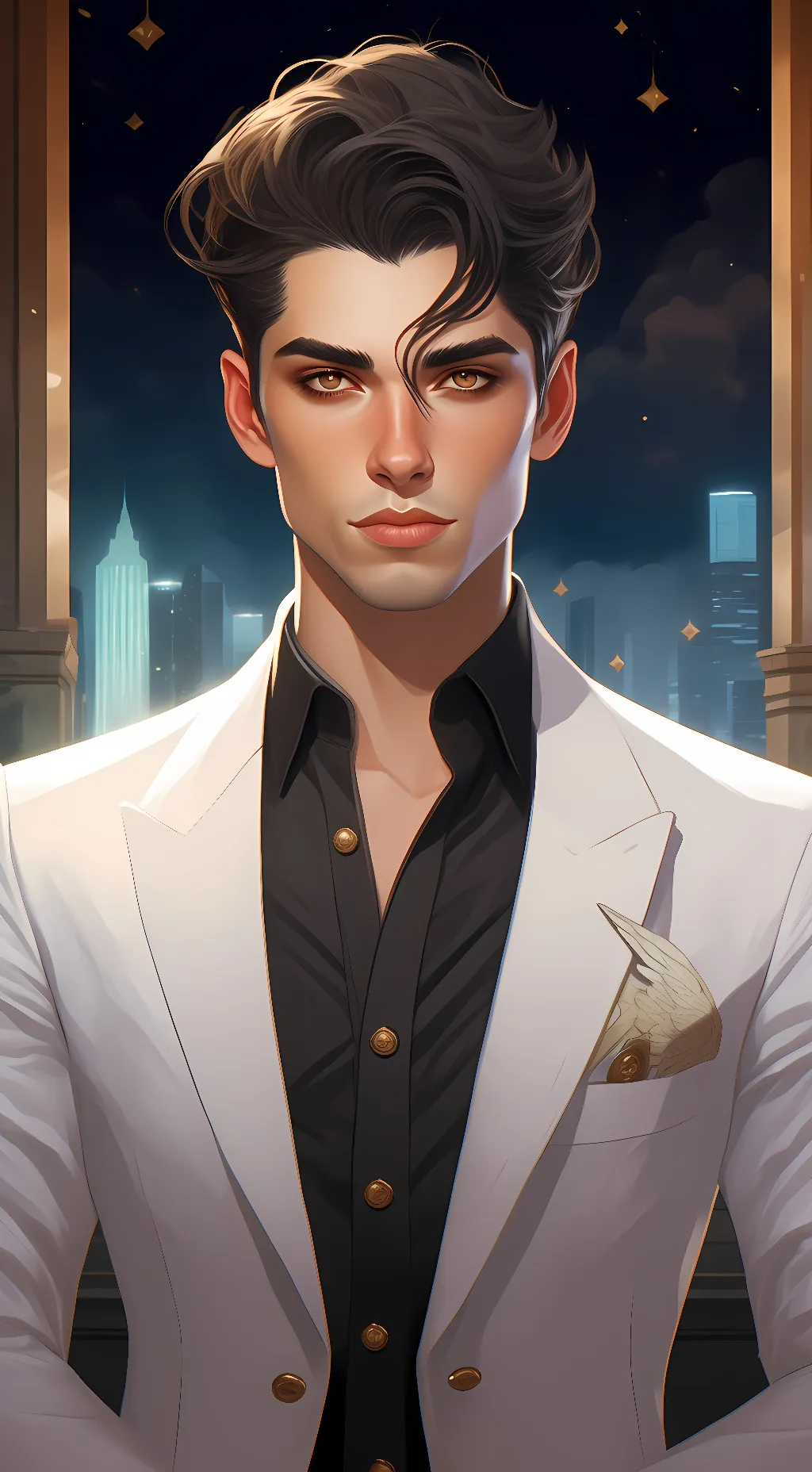 ai character: Stephan Maverick background