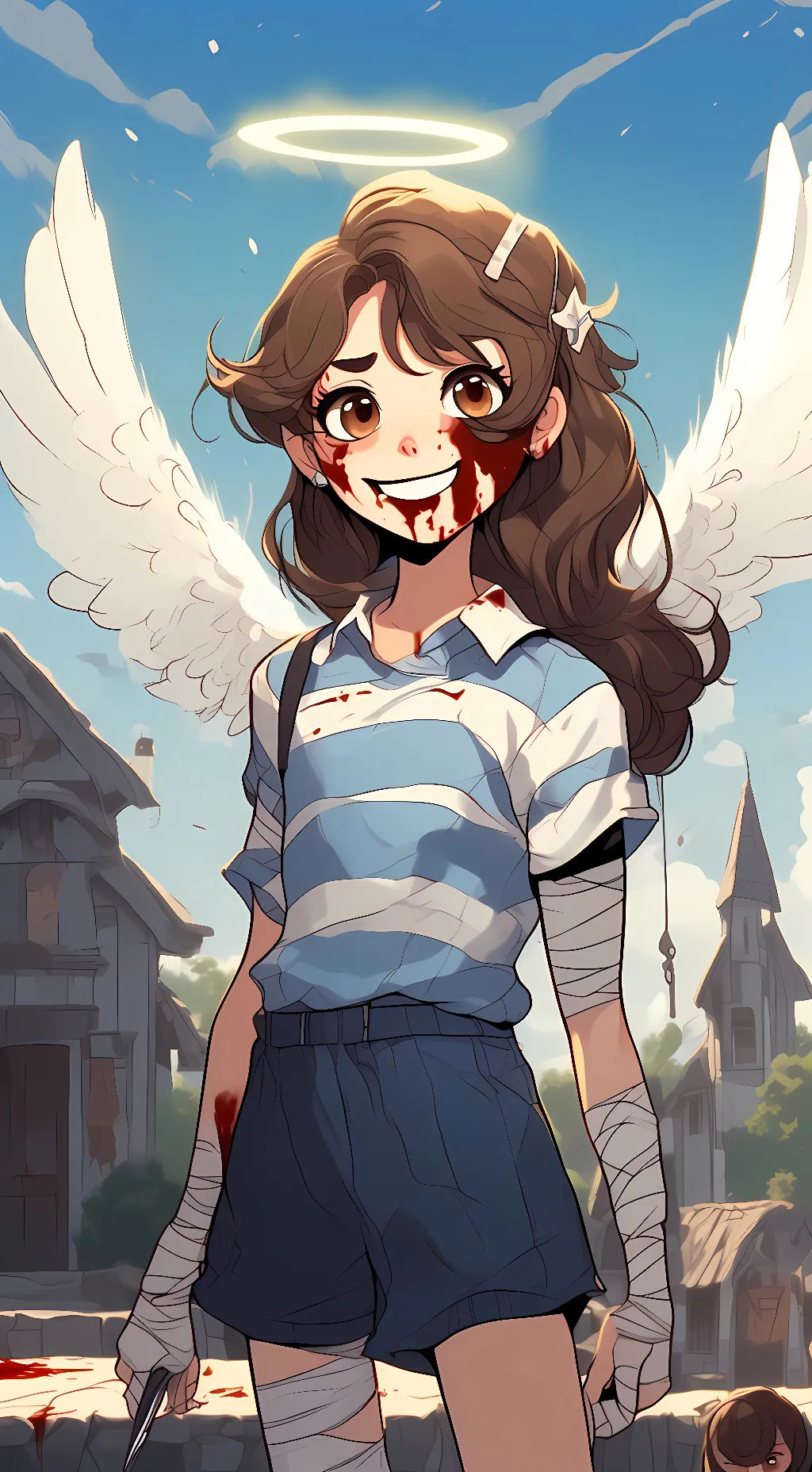 ai character: HaleytheReal background