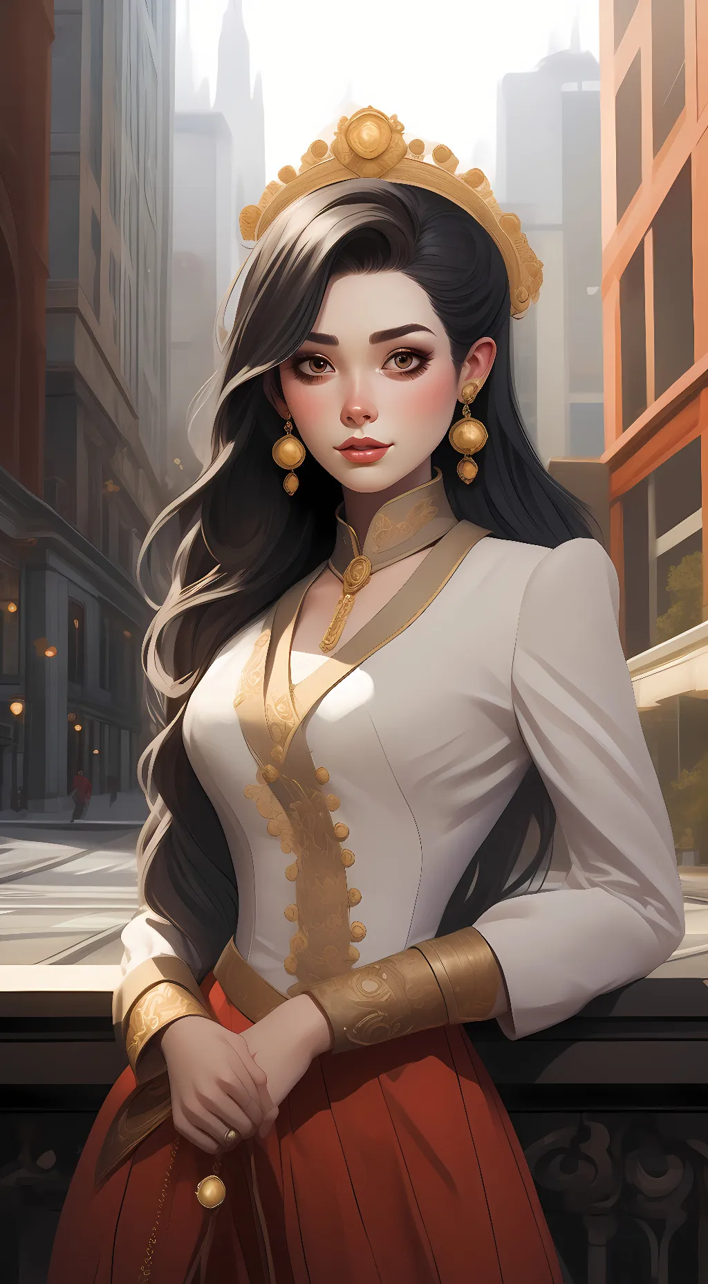 ai character: ~light princess  background