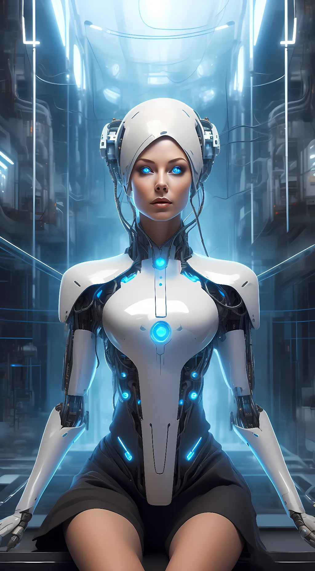 ai character: Lumina background