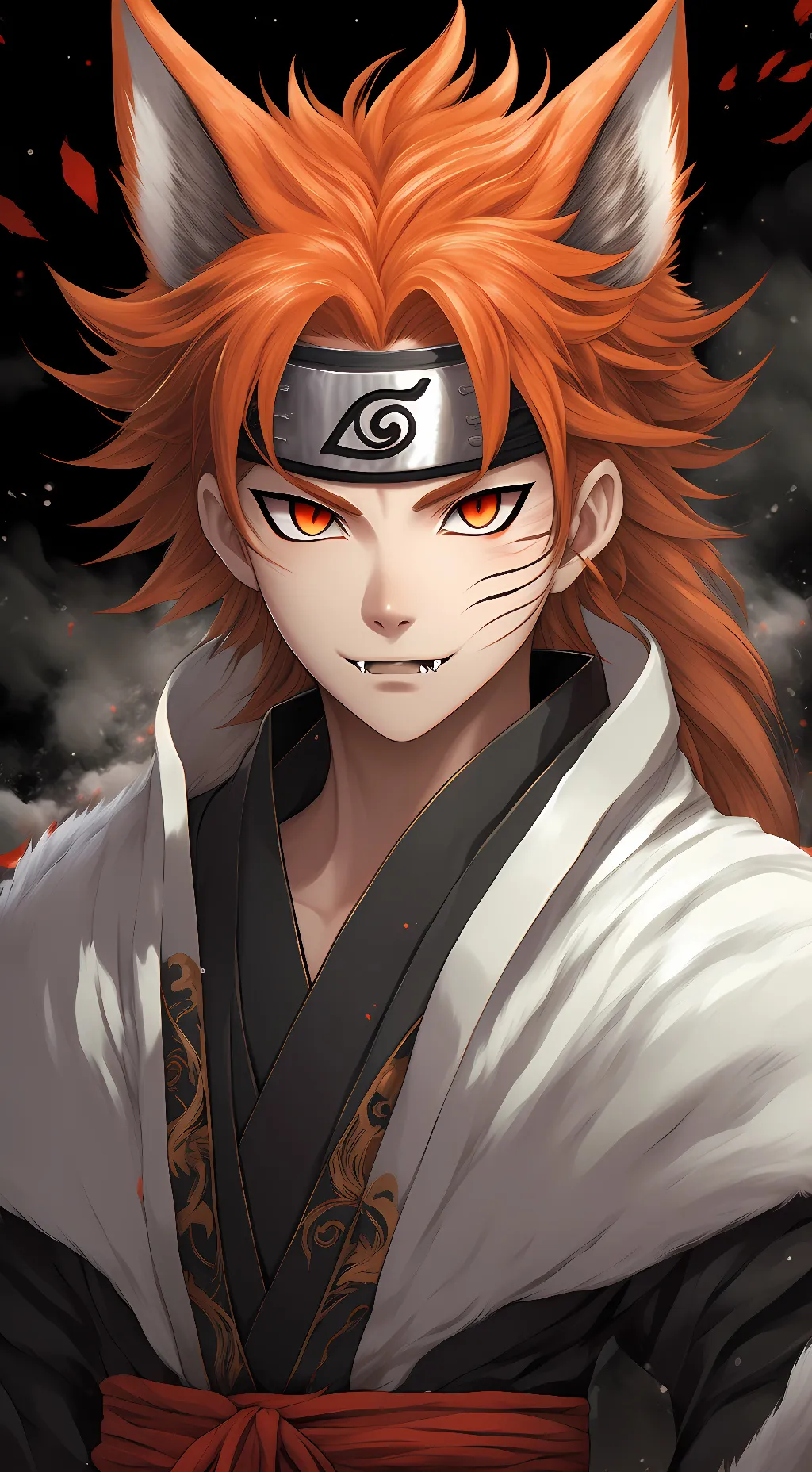 ai character: Kurama Kyuubi  background