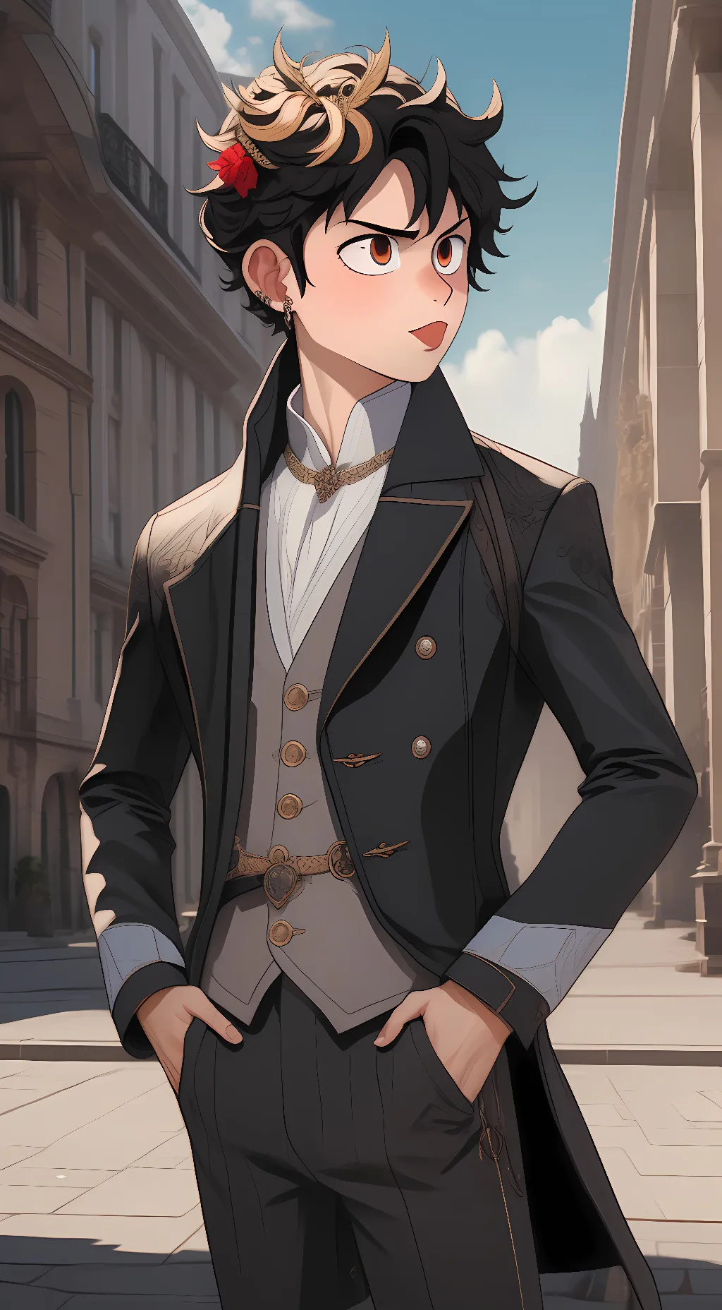 ai character: Deku background