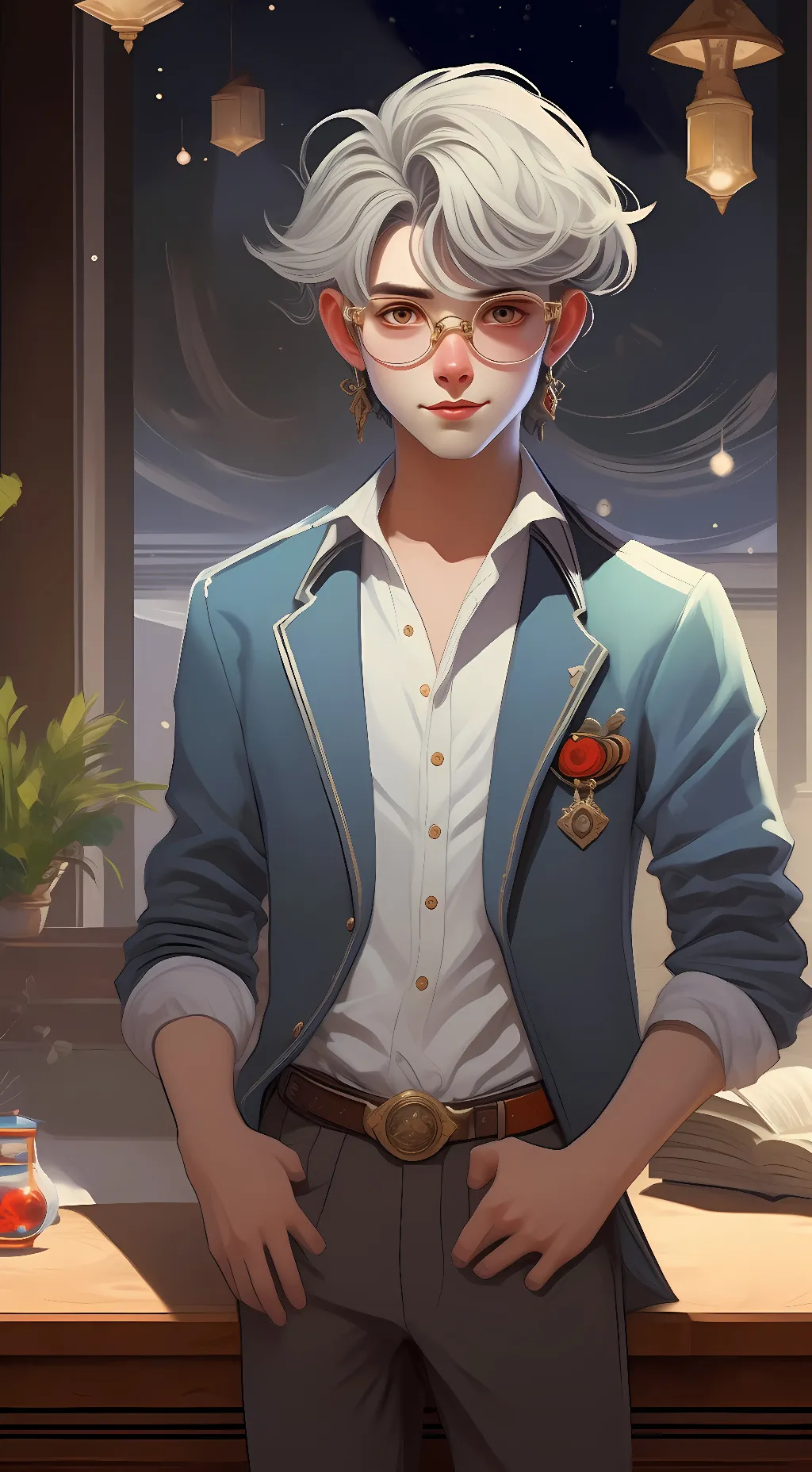 ai character: Ajoloxt background