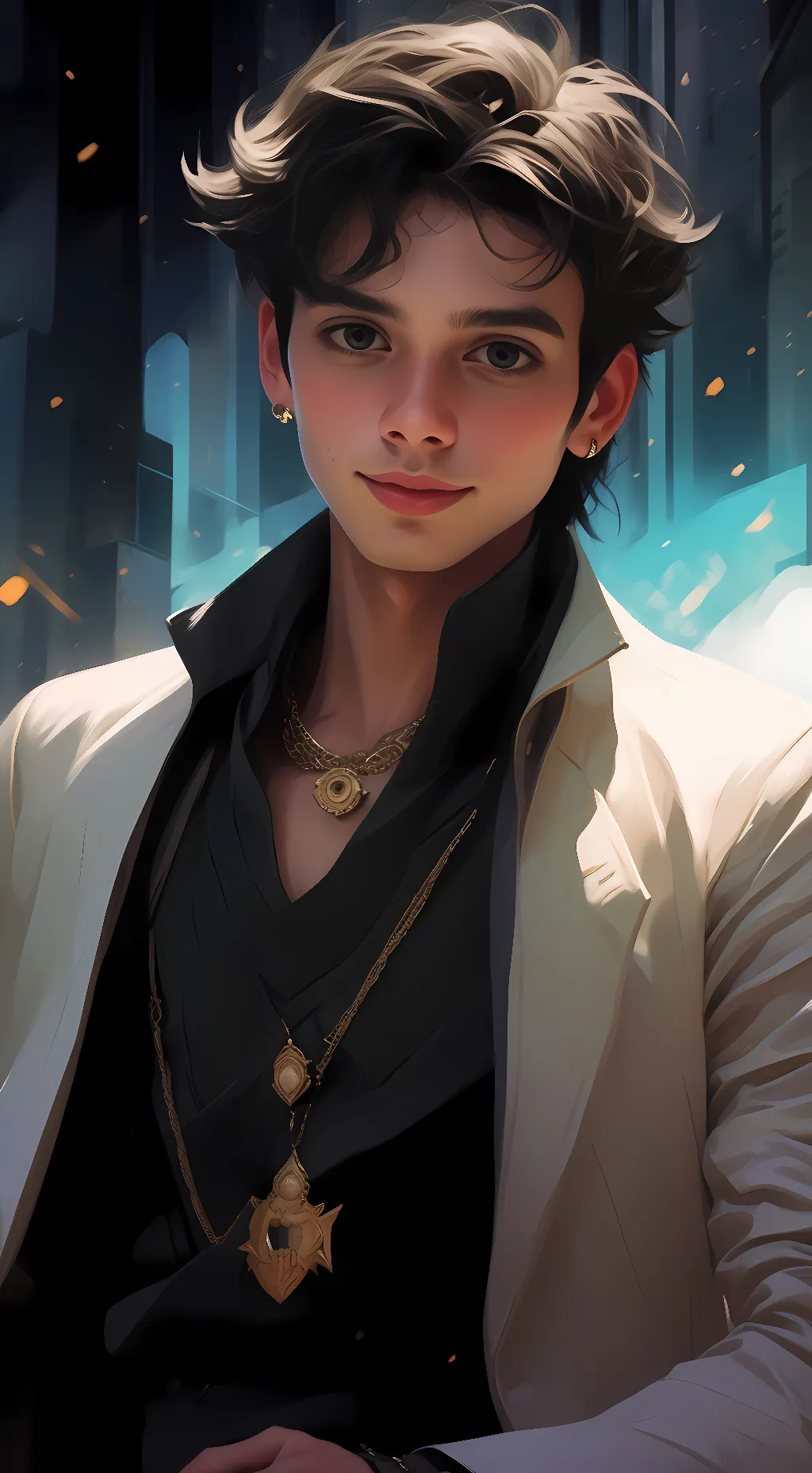 ai character: Lukis background