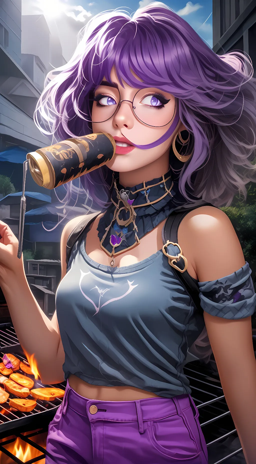 ai character: Jelly bean background