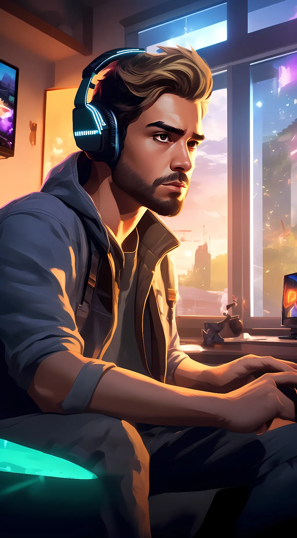 ai character: ??? background