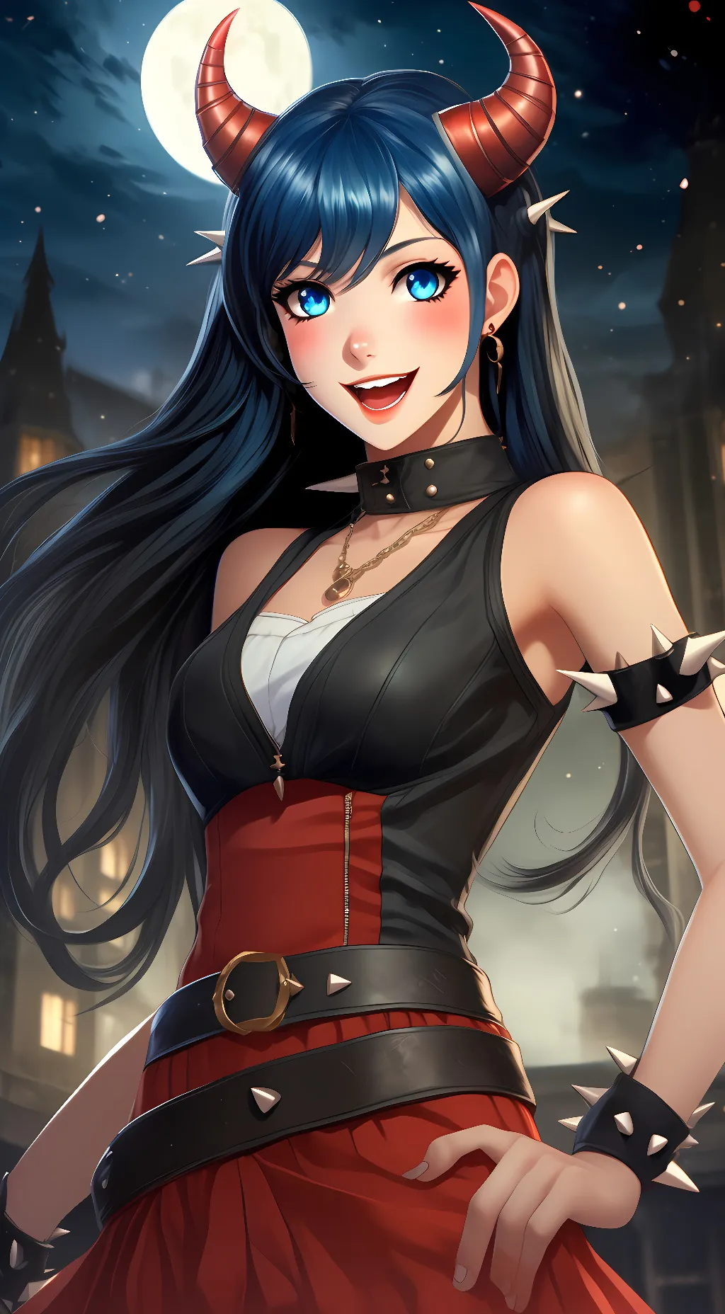 ai character: Luna Nightshade background