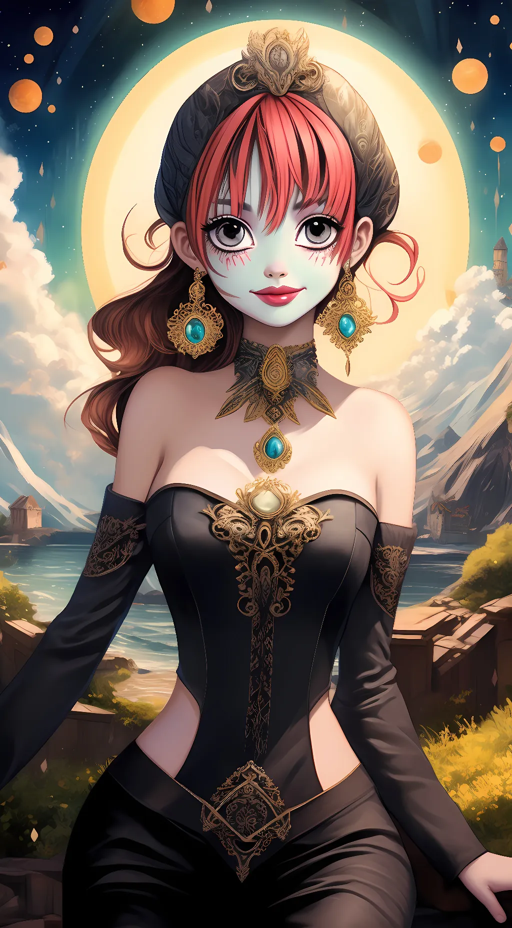 ai character: queen of mean💔💔😈 background