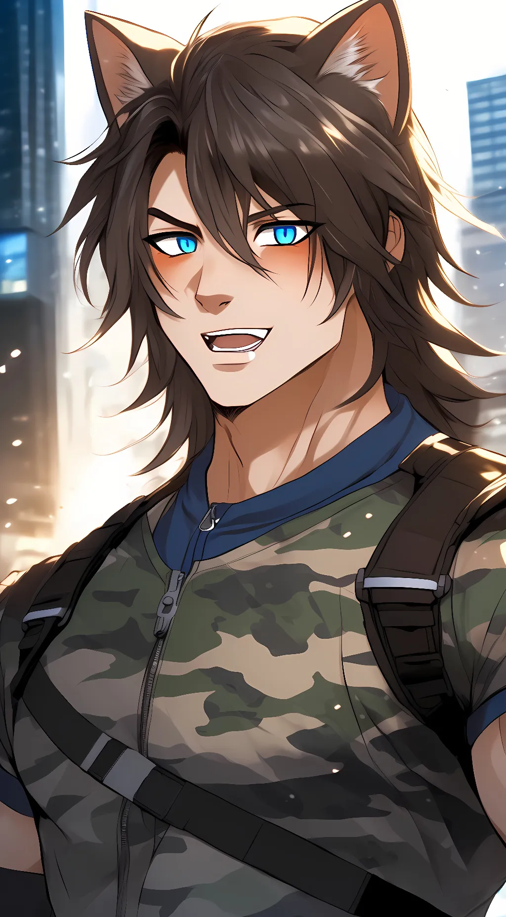 ai character: Feral background