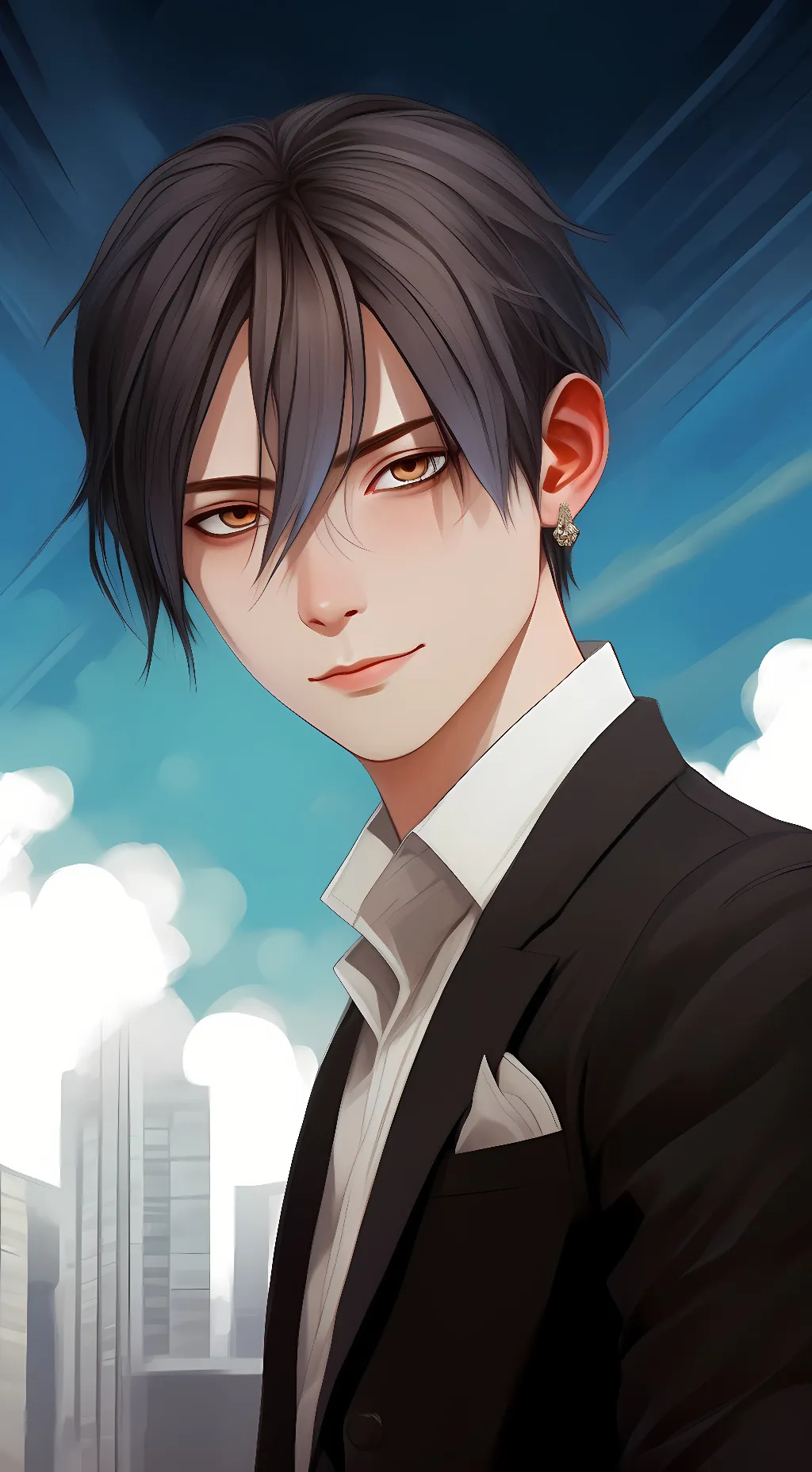 ai character: Shoto Todoroki background