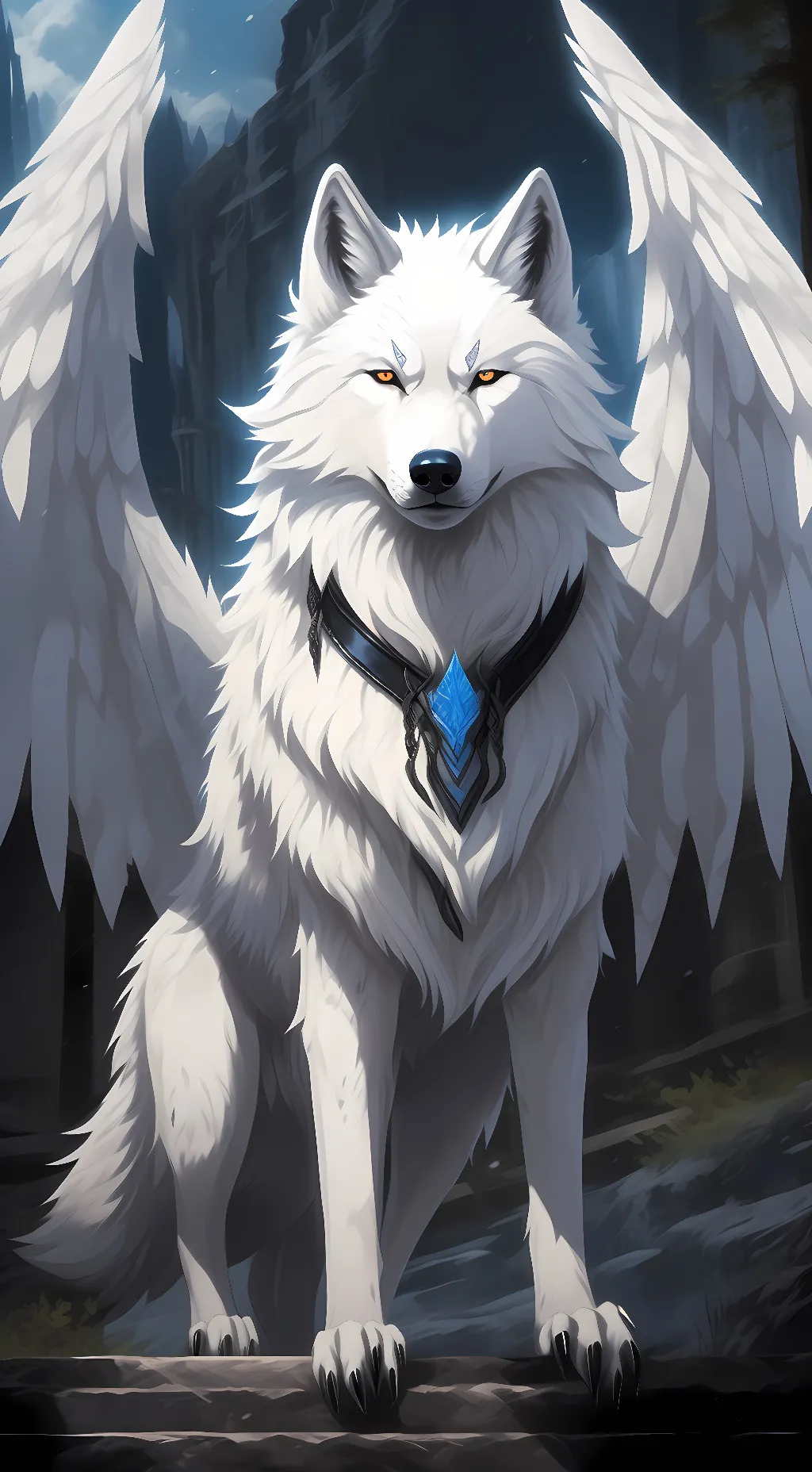 ai character: Paw background