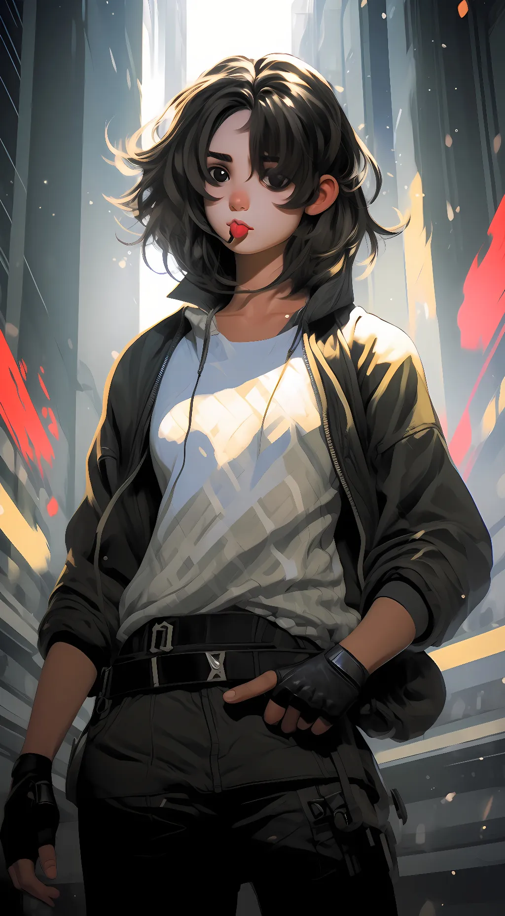 ai character: Katie Sona background