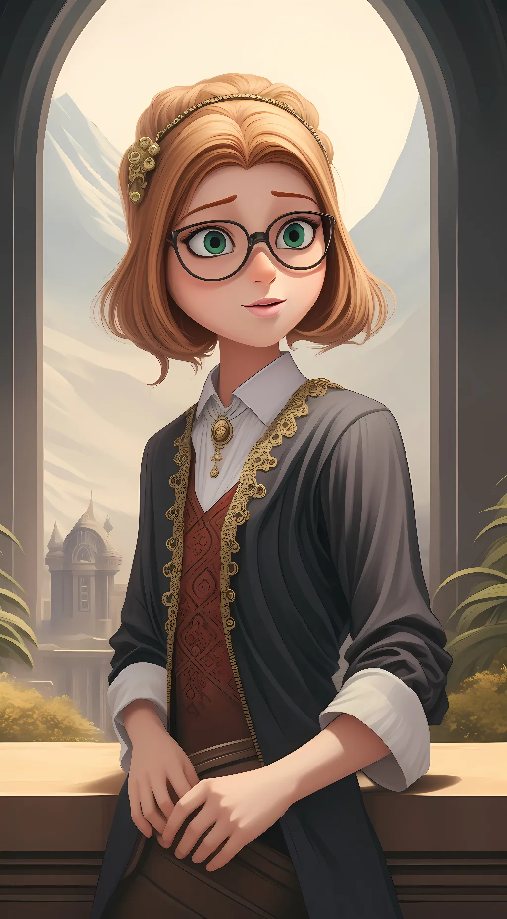 ai character: Sabrina  background