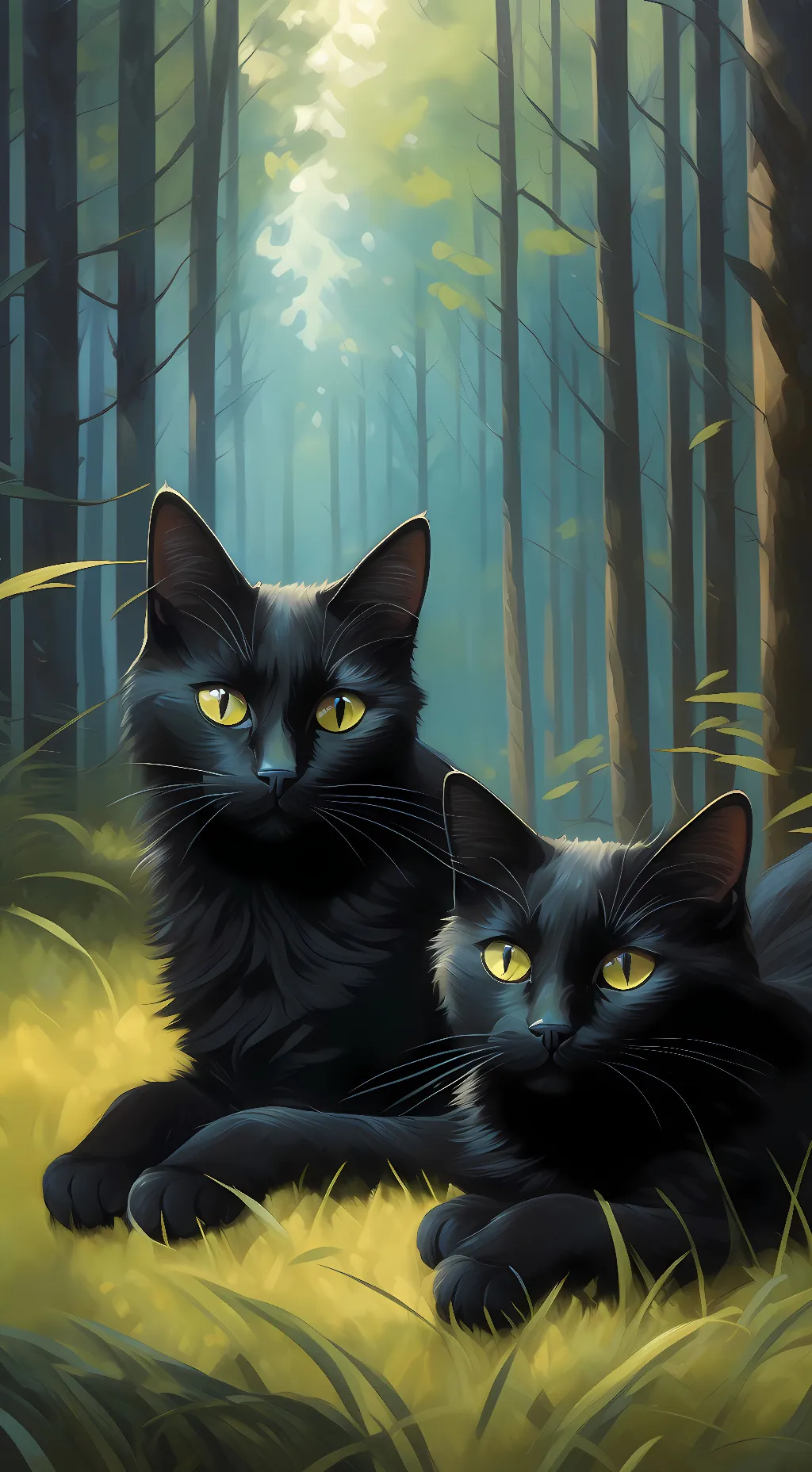 ai character: Baghira & Salem background